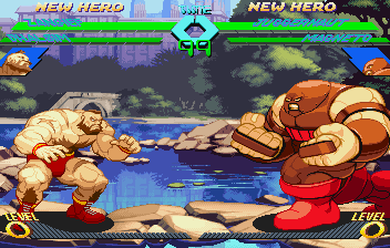 X-Men vs Street Fighter, Stages, Showdown in the Park.png