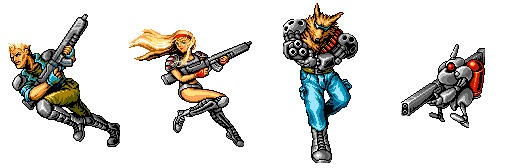 Contra Hard Corps, Characters.png