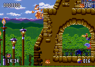 Bubsy II, Stages, My Penguin for a Horse.png