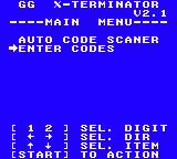 XTerminator- English version 2.1 MainMenu English.png