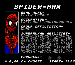 Arcade's Revenge MD, Characters, Spider-Man.png