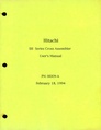 Hitachi - SH Series Cross Assembler - User Manual.pdf