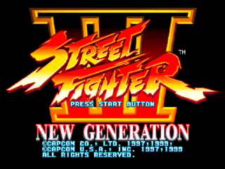Street Fighter III New Generation DC, Title Screen US.png