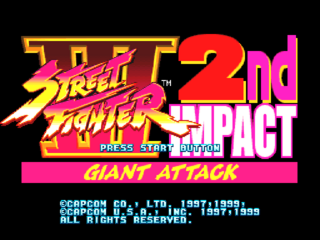 Street Fighter III 2nd Impact DC, Title Screen US.png