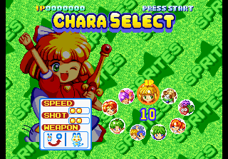 Twinkle Star Sprites Saturn, Arcade Mode, Character Mode.png