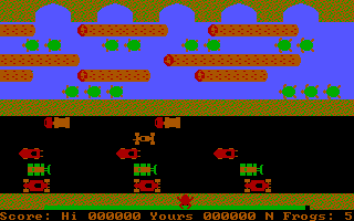 Frogger IBMPC Gameplay CGA Palette5.png