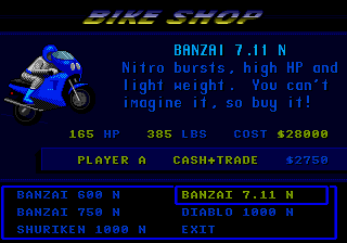 Road Rash II, Bikes, Nitro Class, Banzai 7.11 N.png