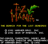 Taz Mania GG Title.png