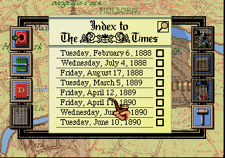 Sherlock Holmes Consulting Detective Vol I MCD, Times, Index.png
