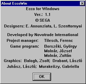 Ecco the Dolphin PC about credits.png