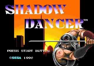 Shadow Dancer MD, Title Screen Steam.png
