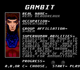 Arcade's Revenge MD, Characters, Gambit.png
