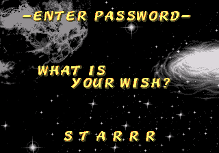 Ristar MD Password STAR.png