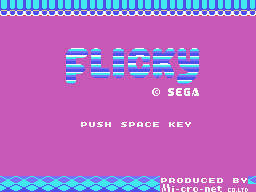 Flicky MSX Title.png