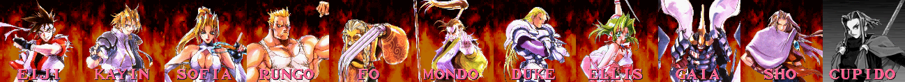 Battle Arena Toshinden Remix Saturn, Characters.png