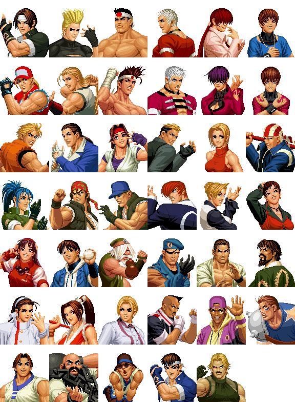 King of Fighters 98 DC, Characters.png