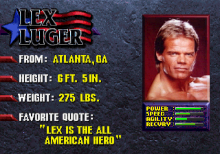 WWF Wrestlemania The Arcade Game Saturn, Profiles, Lex Luger.png
