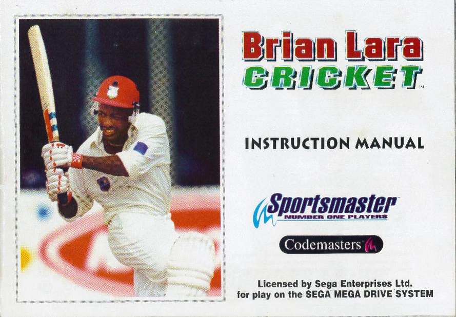 Brian Lara Cricket MD EU Manual.pdf