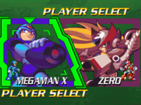 Mega Man X4, Character Select.png