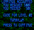 Lemmings GG LevelClear.png