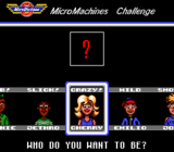 Micro Machines, Character Select.png