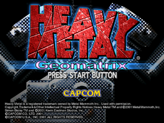 Heavy Metal Geomatrix DC, Title Screen US.png