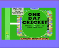 One Day Cricket SC3000 NZ Titlescreen.png