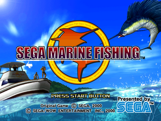 Sega Marine Fishing DC, Title Screen US.png