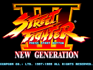 Street Fighter III New Generation DC, Title Screen JP.png