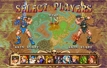 Golden Axe The Duel Saturn, Character Select.png