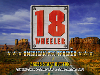18 Wheeler American Pro Trucker DC, Title Screen US.png
